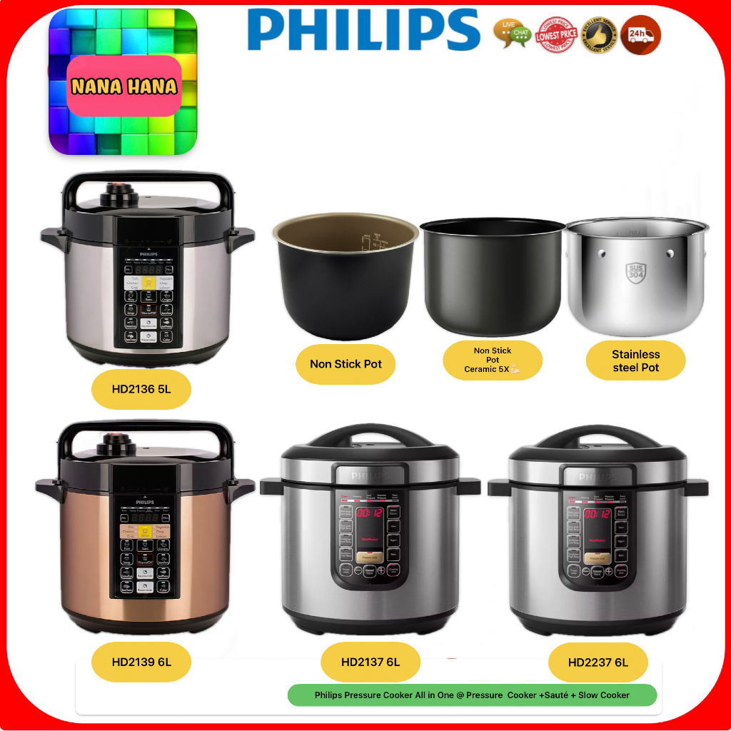 10 Cashback urgent order Philips Pressure Cooker 6L HD2139 HD2137 5L HD2136 HD2778 Shopee Malaysia