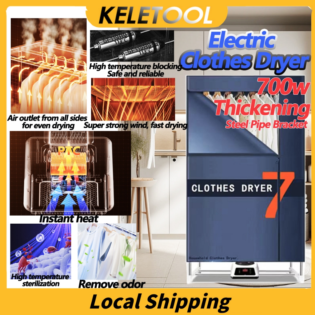 Electric Clothes Dryer Machine Warm Drying Air Cloth Baby Travel ...
