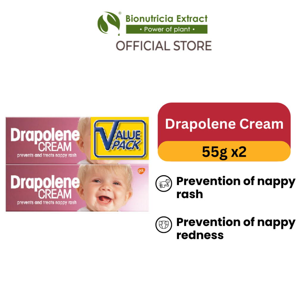 Drapolene Cream Prevents & Treats Nappy Rash (2 x 55g) | Shopee Malaysia