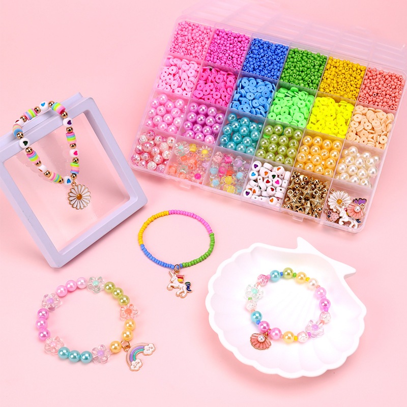 Pink Childrens Bead Bracelets Jilzarah Pink Bracelet For Girls The