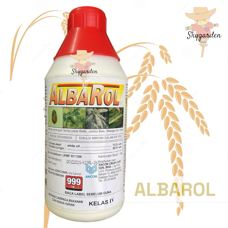 Ancom Albarol® Insecticide 1 Liter / White Oil / Minyak Puith ...