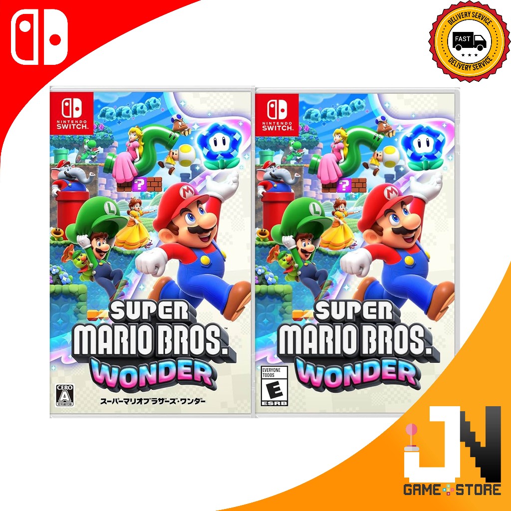 Nintendo Switch Super Mario Bros Wonder + Zip Bag (English/Chinese)(NEW ...