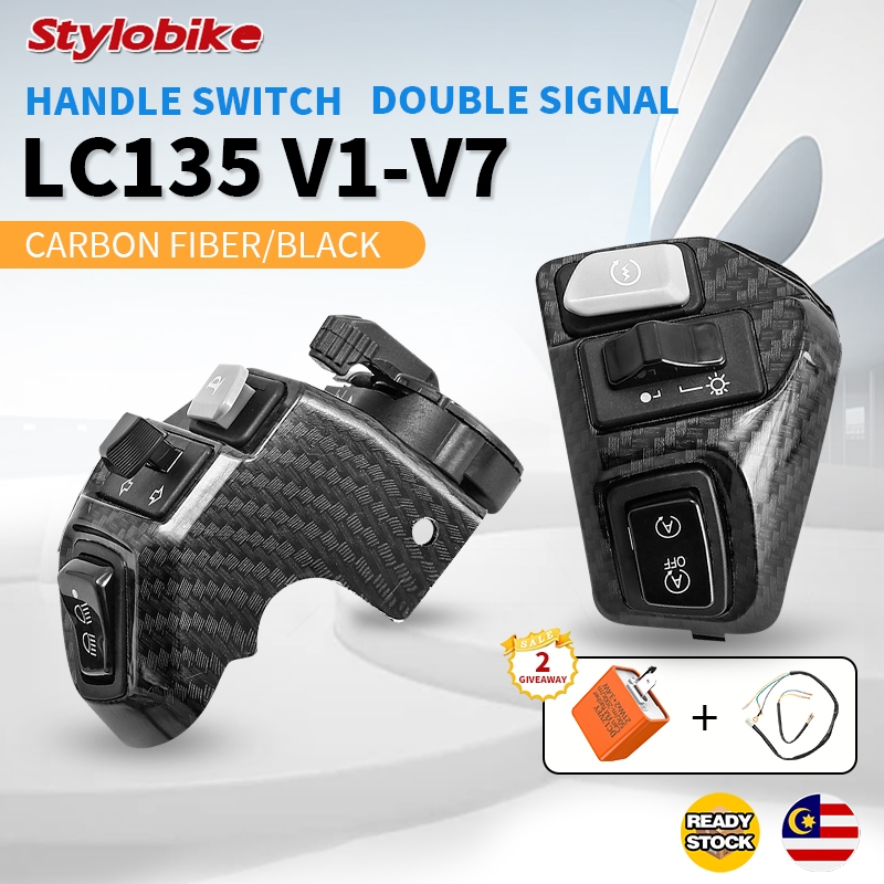 LC135 Handle Switch Double Signal On/Off Suiz Kanan Kiri R/H L/H LC V1 ...