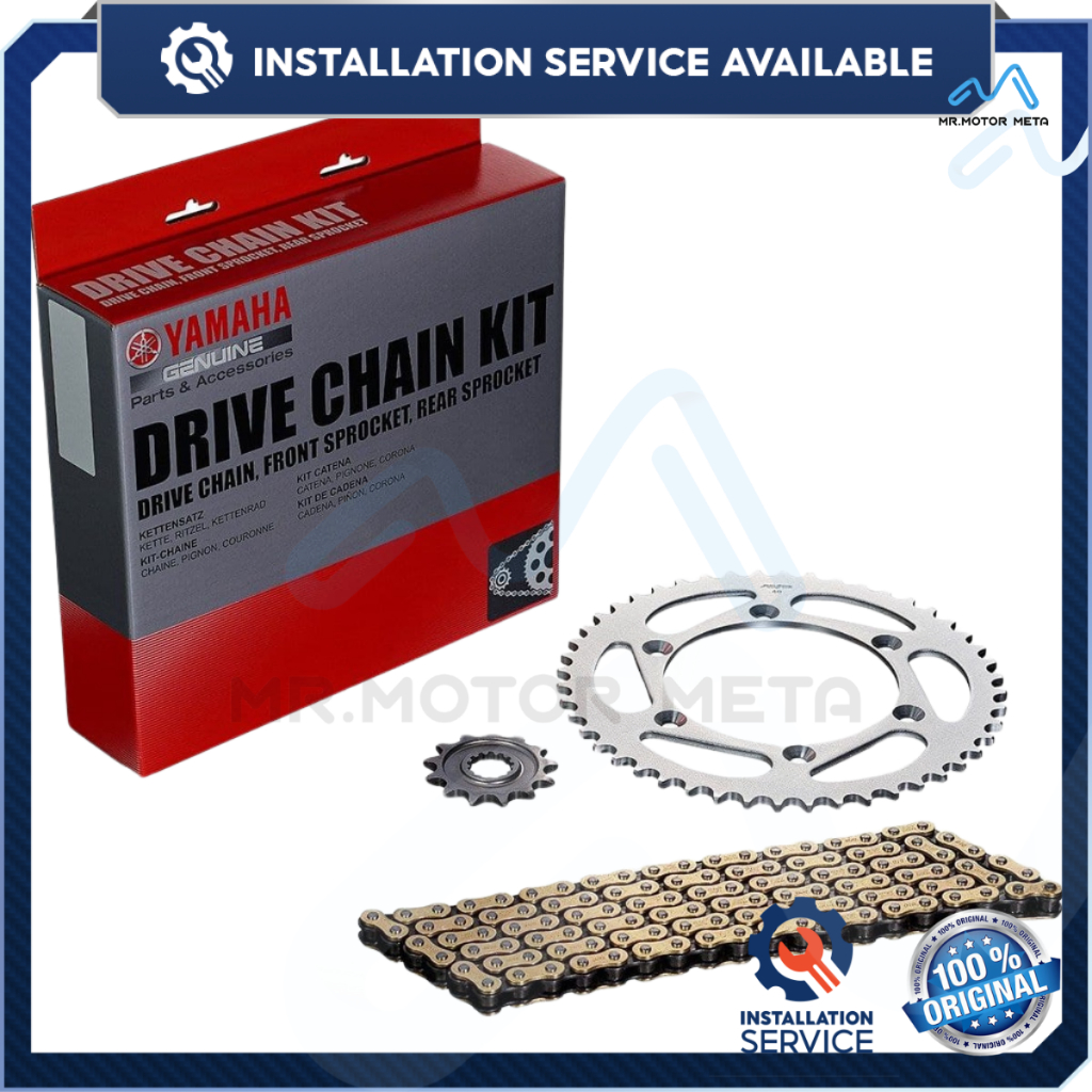 [INSTALLATION PROVIDED] YAMAHA GENUINE PARTS SPROCKET SET (CHAIN