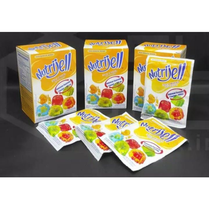 Nutrijel Rasa Mangga / Manggo Multipack Jelly Pudding 1 Box 12 Sachet ...