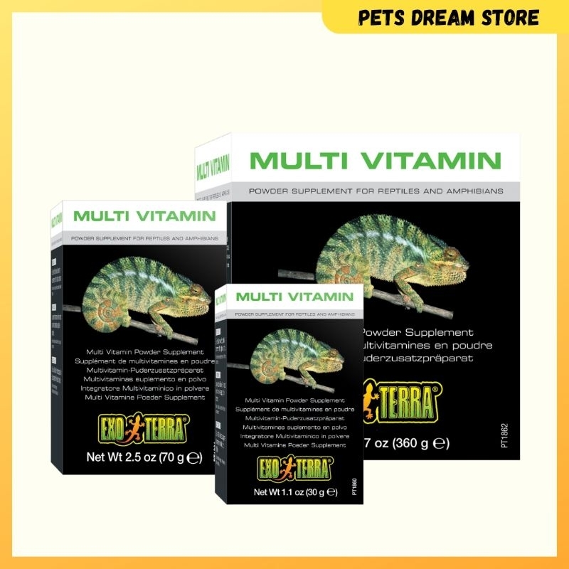 Exo Terra Reptile MULTI VITAMIN PT1861 Chameleon Multi Vitamin Powder