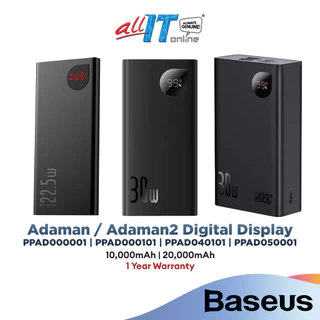 Baseus Adaman/Adaman2 Digital Display [PPAD000001/PPAD000101/PPAD040101/PPAD050001]  (10000mAh/20000mAh) Powerbank