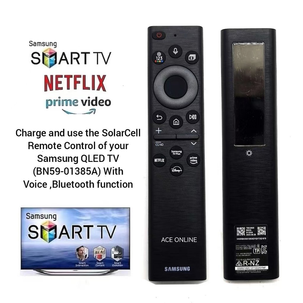 Charge and use the SolarCell Remote Control of your Samsung QLED TV ...