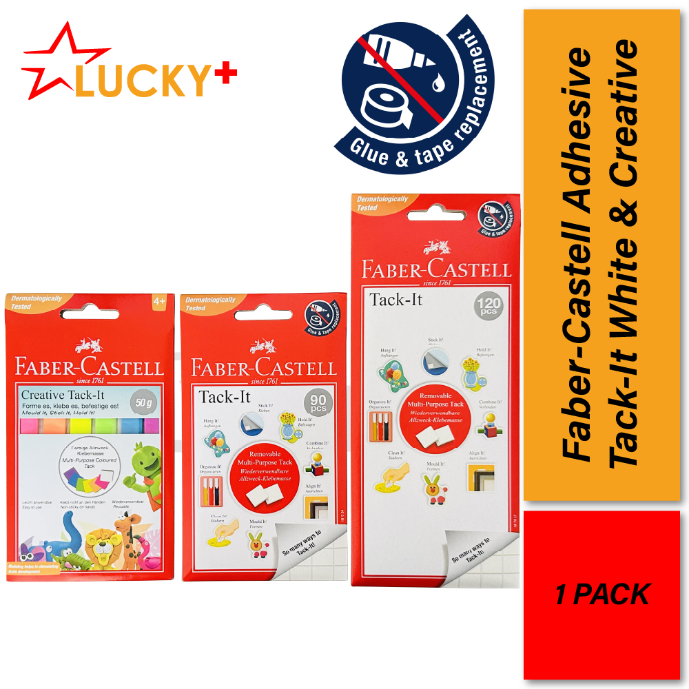 (100% Original) Faber-Castell Adhesive Tack-It White & Creative ...