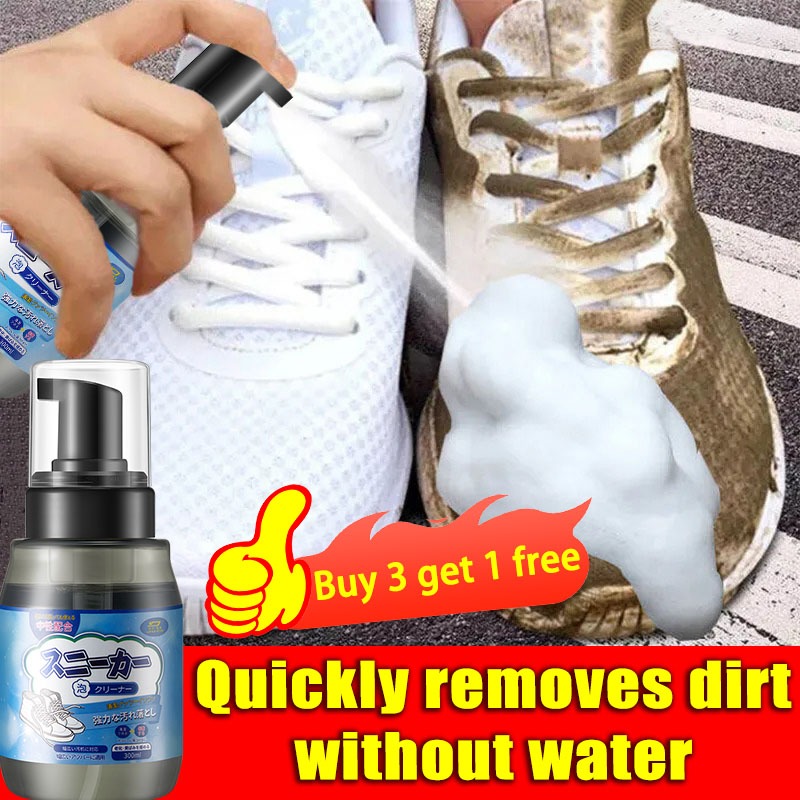 Japan Original Import White Shoes Cleaner Foam Wash-Free Shoes Whitener ...