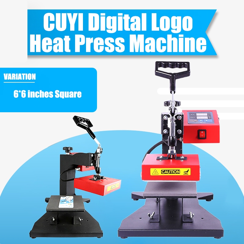 CUYI Logo Label Heat Press Machine 2nd Generation (15x15cm, 6x6inches ...