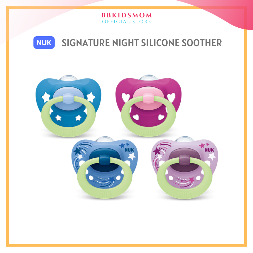 NUK Signature Night Soother Glow in the Dark Soothers 06m/618m With