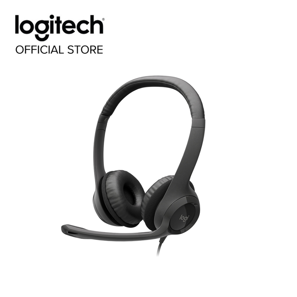 Logitech H390 Wired Headset for PC Laptop Stereo Headphones w Noise Cancelling Microphone USB A Works with Chromebook Shopee Malaysia