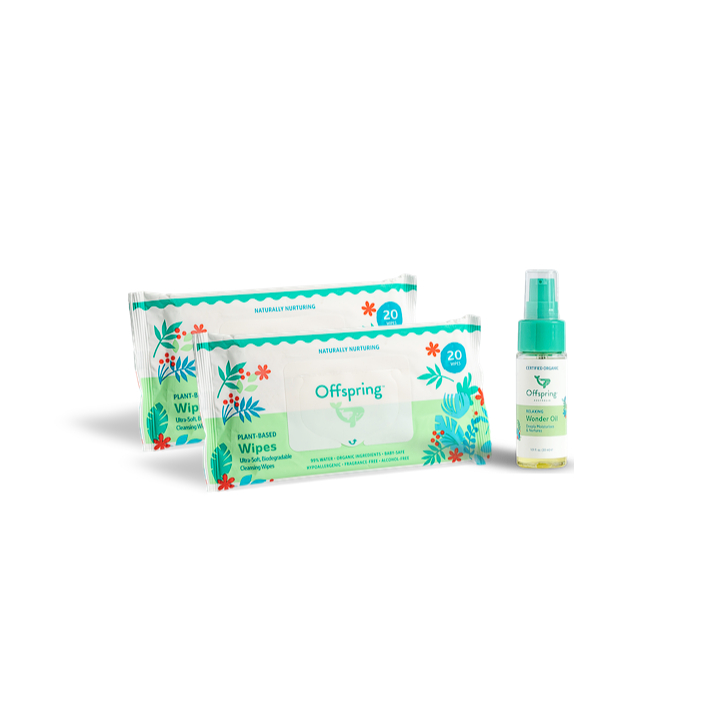 [NOT FOR SALE] Offspring Baby Wipes 20ct and Relaxing Wonder Oil 30ml ...