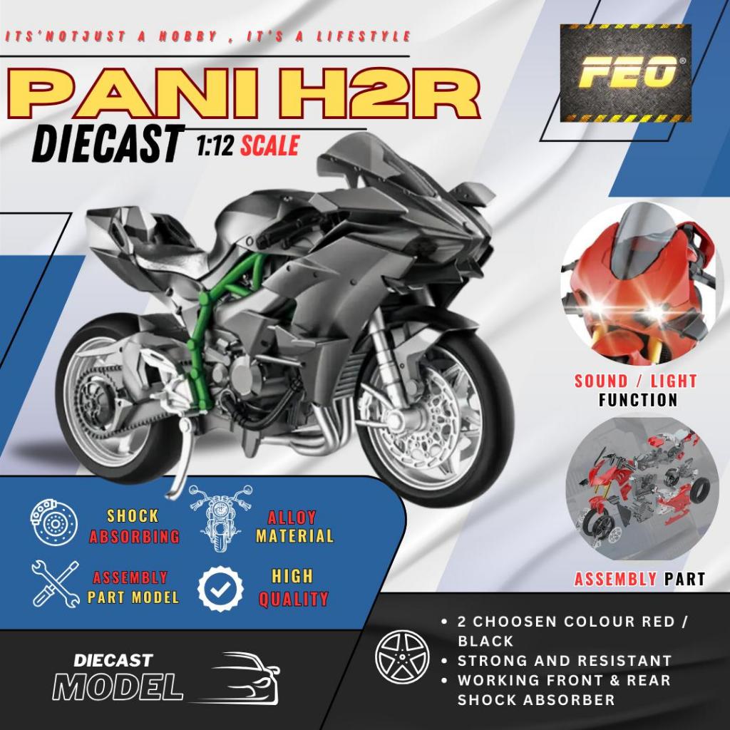 ASSEMBLE FEO-Diecast 1:12 H2R Pani H2R V4S Assembly Version Alloy ...