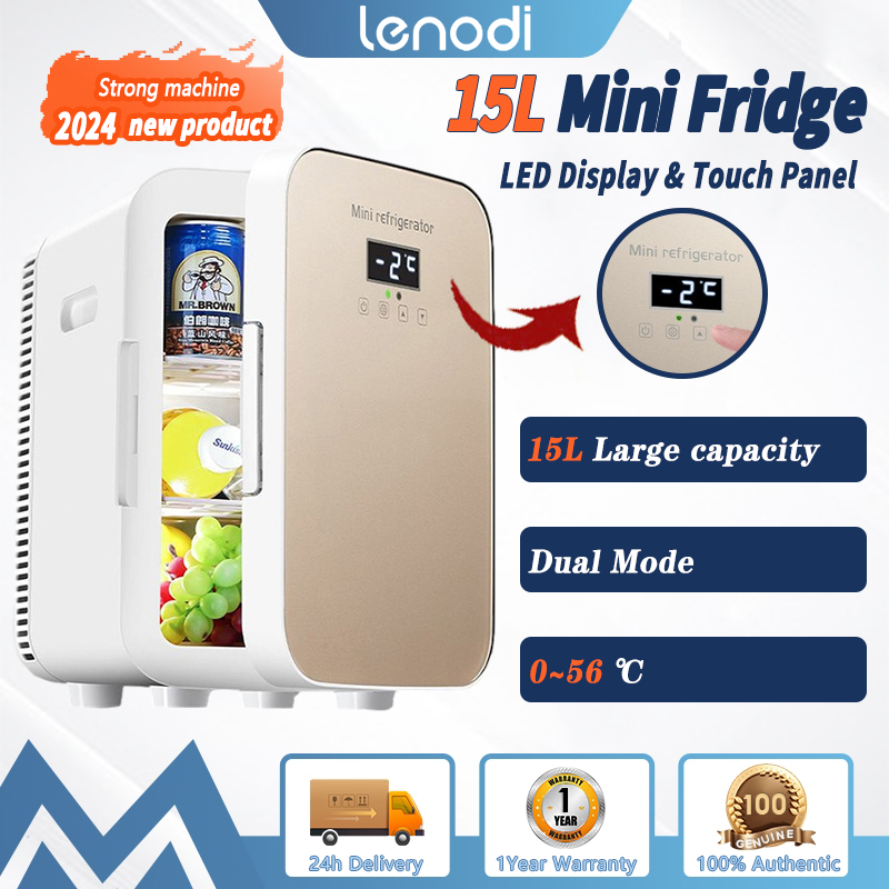 LENODI — Car Refrigerator LED 15L Portable Mini Fridge Cooler & Kereta