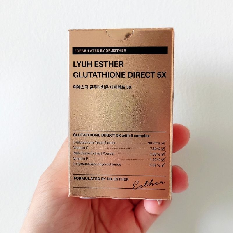 Esther Formula Glutathion Direct 3X & 5X - Film Comestible 30 Strips (325mg) - Neuf De Corée