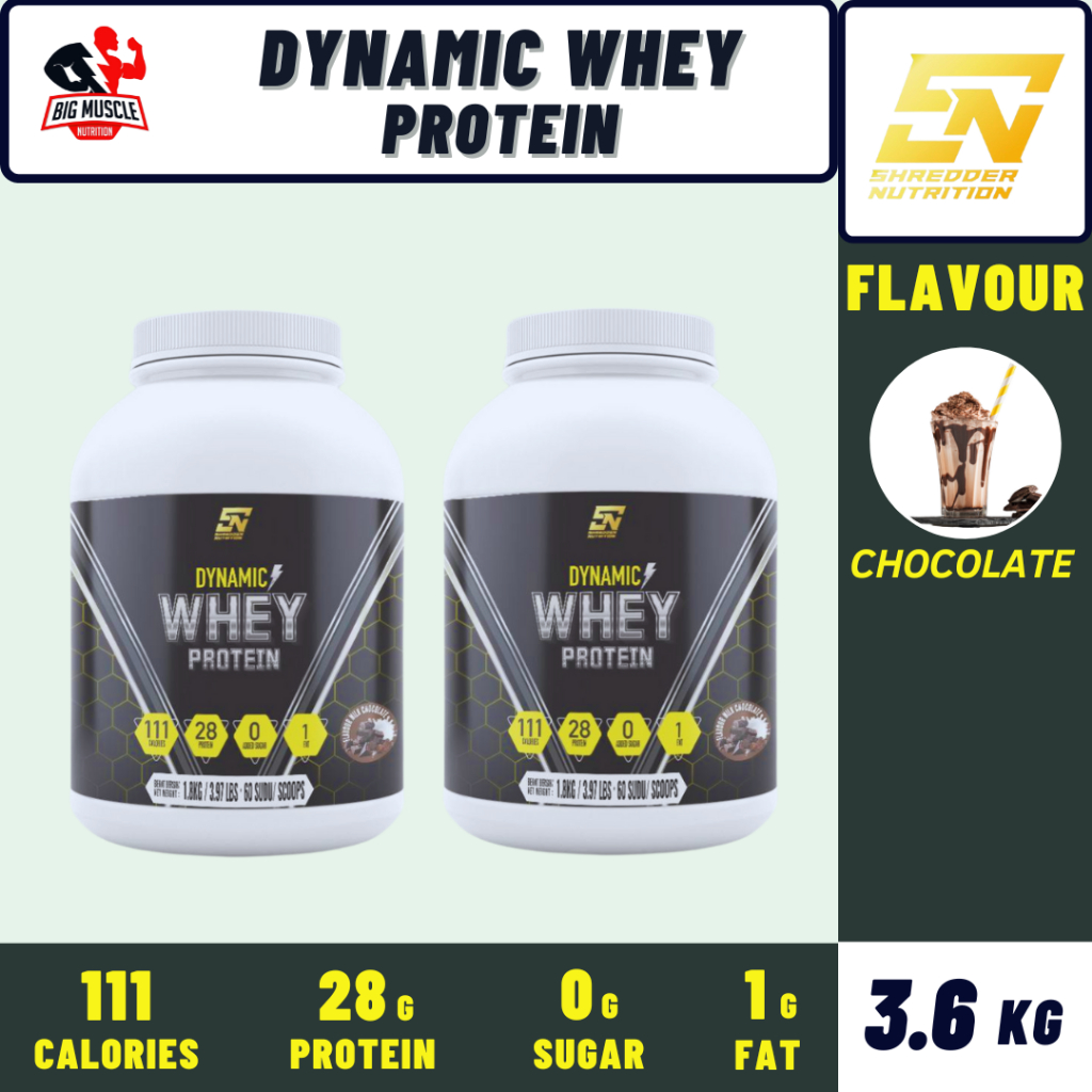 Whey Protein Dynamic By Shredder Nutrition 2 Bottle | Shopee Malaysia
