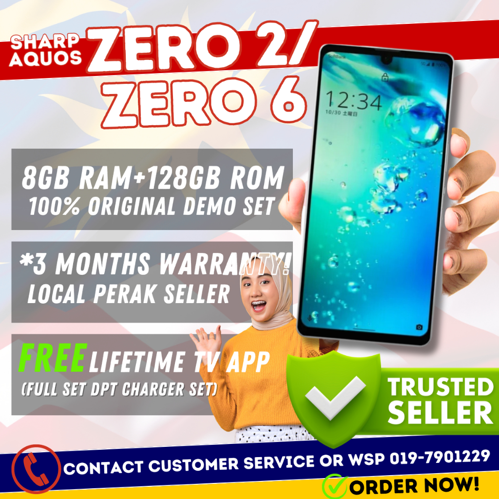 (FREE GIFT) SHARP AQUOS ZERO 2 / ZERO 6 (DEMO) (8GB+256GB/ 8GB+128GB ...