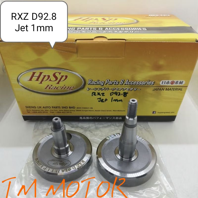 HPSP Racing crankshaft ONLY RXZ & Y125Z, JET (0.8/1.0/1.2/1.4)mm ...