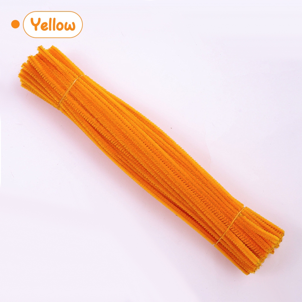 Bella 100pcs Colorful Chenille Stems Children DIY Dawai Bulu Flower ...