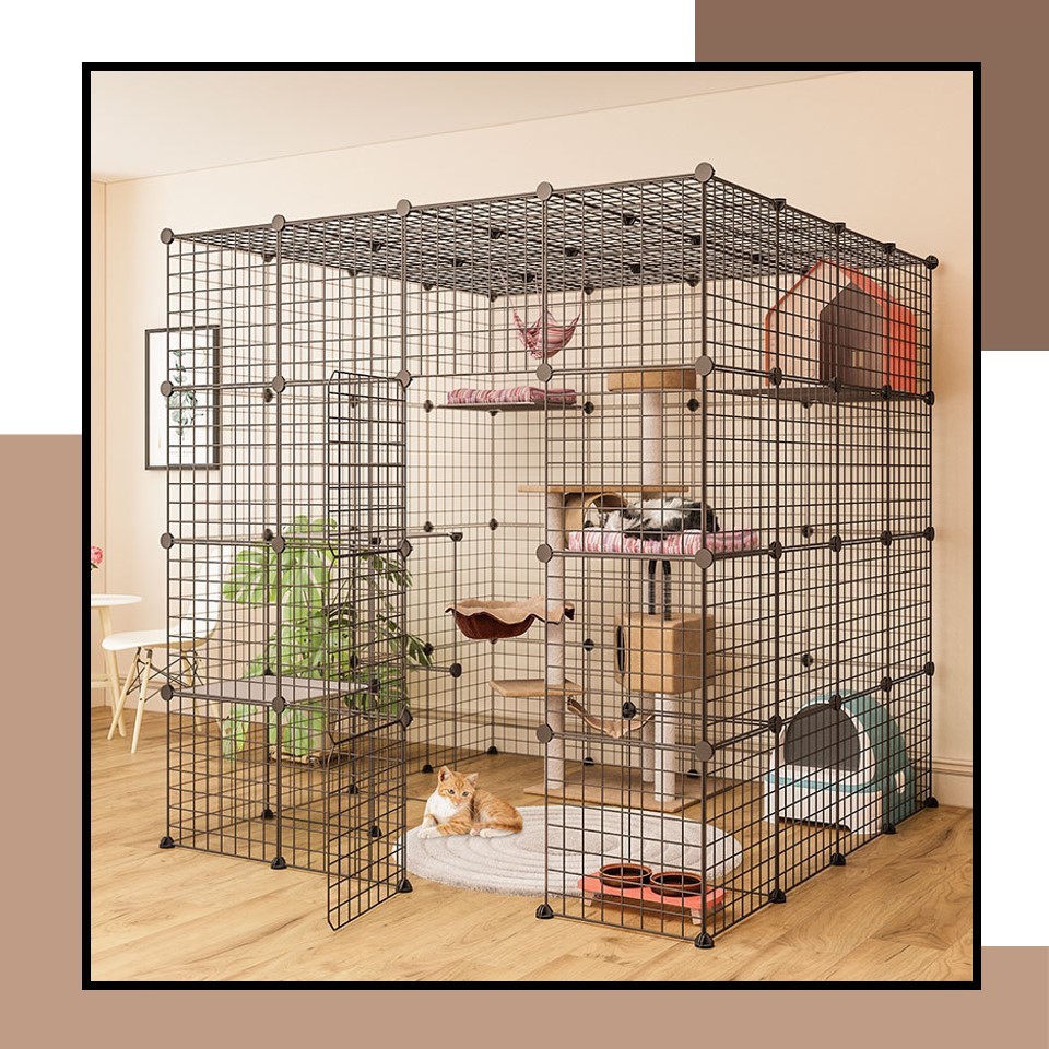 DIY Panel Pet Cage DIY Large Pet House Multifunctional Panel Grid Wire