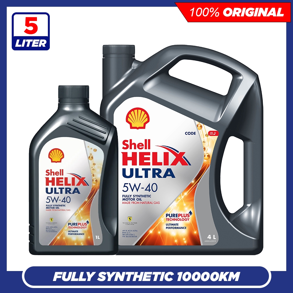 SHELL HELIX ULTRA 5W40 SP CF Fully Synthetic Engine Oil (5L) HK ...