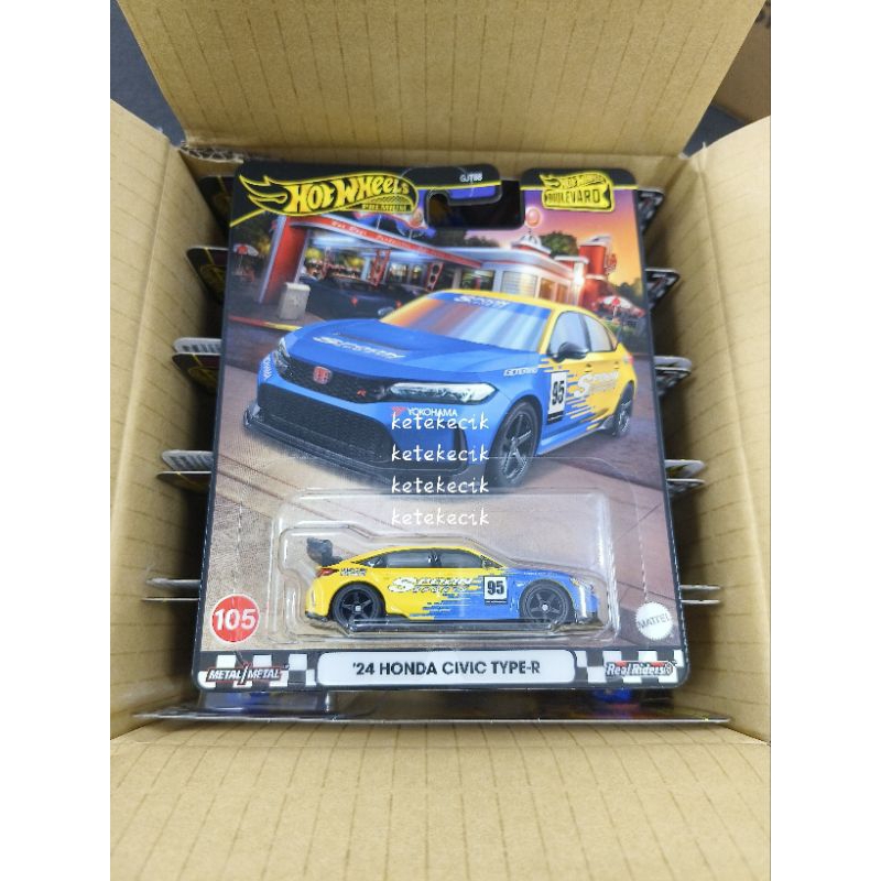 Hot Wheels Premium Boulevard 105/24 Honda Civic Type-R FL5 Con Spoon - Scala 1:64
