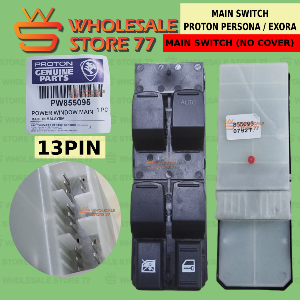 READY STOCK | PROTON PERSONA / EXORA POWER WINDOW MAIN SINGLE SWITCH ...