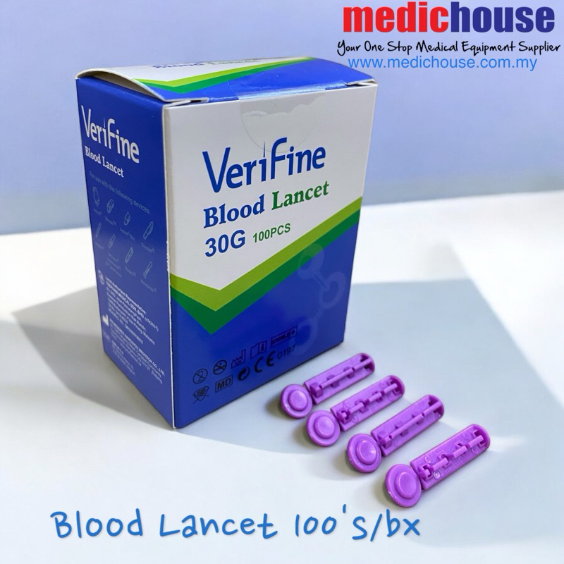 Blood Lancet Verifine 100pcs Expired 2028 10 Shopee Malaysia