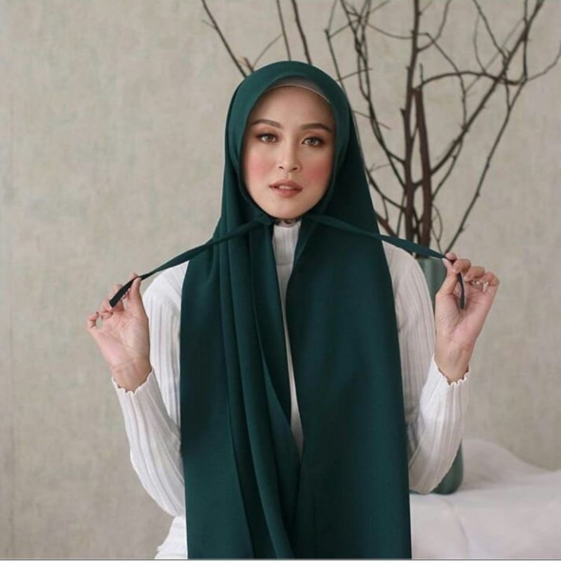 Practical Instant Chiffon Hijab Shawl Plum