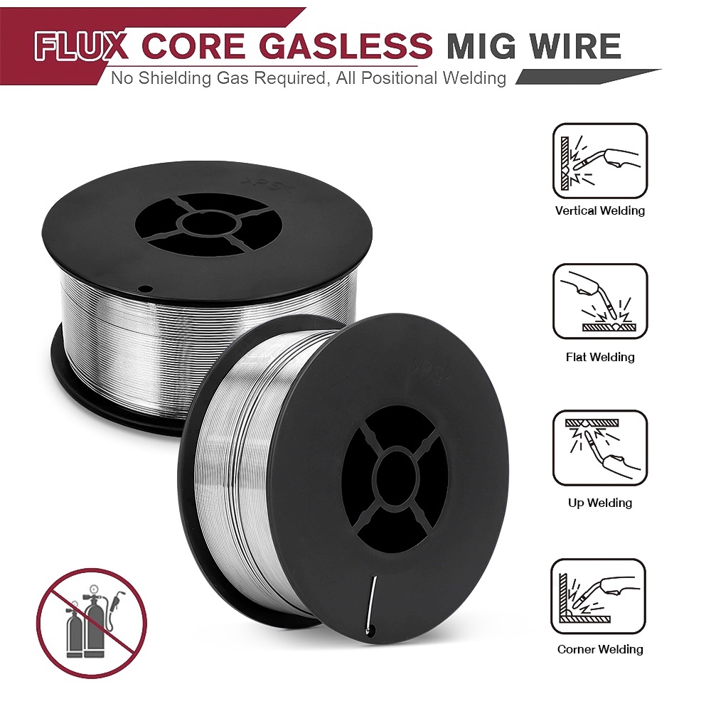 E71T-GS 0.8mm Flux Cored Wire 4.5KG/10lb Welding Wire for MAG Gasless