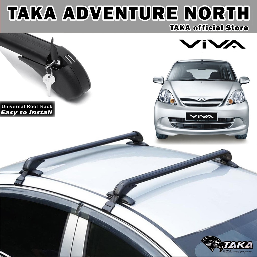 PERODUA VIVA Universal Roof Rack Luggage Car Top Carrier Cargo Box ...