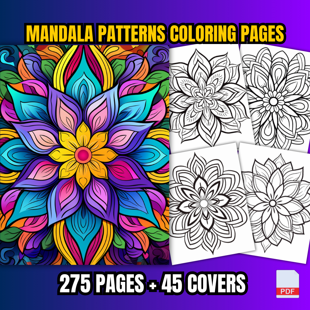 [PDF] 275 Mandala Patterns Coloring Pages | Shopee Malaysia