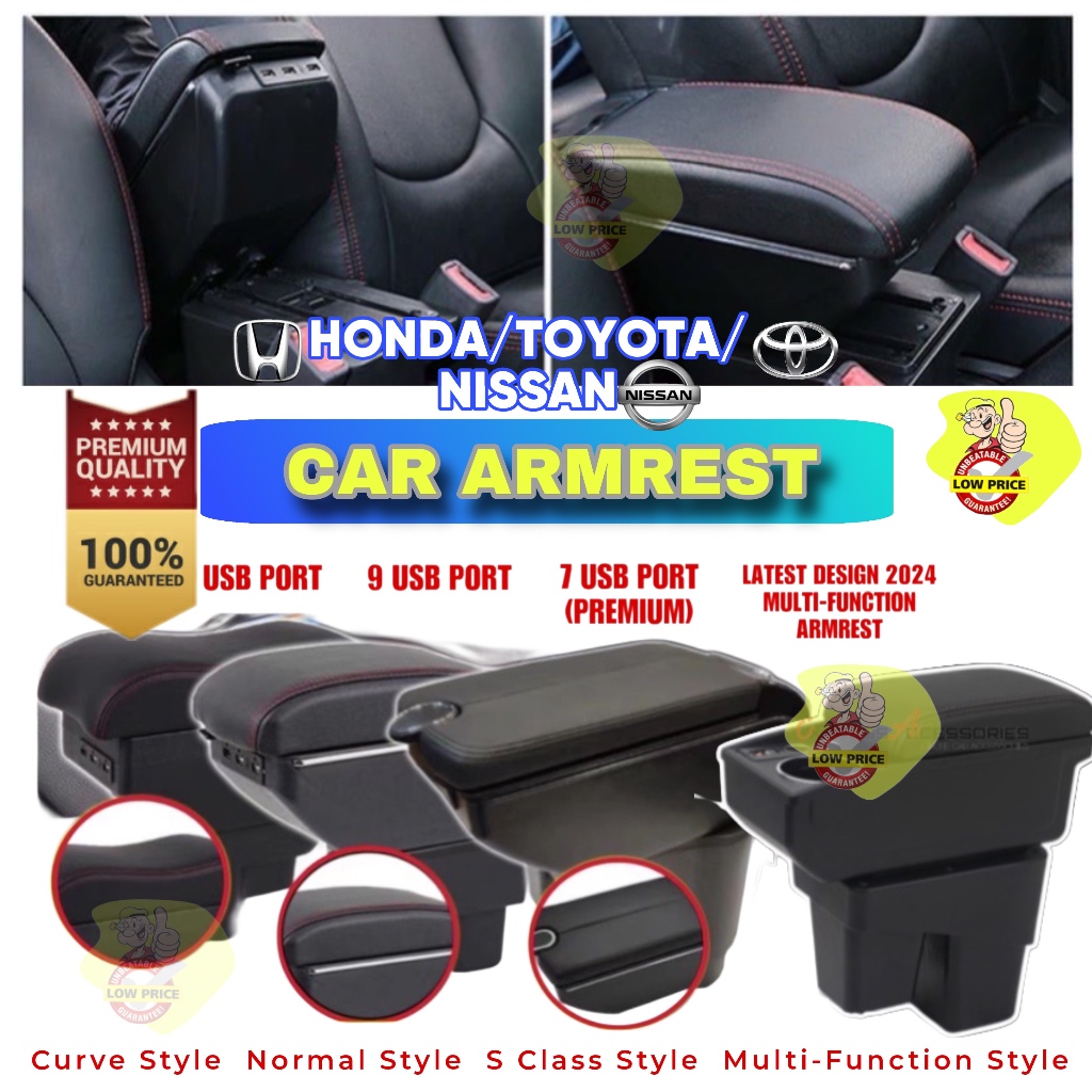 2024 TOYOTA HONDA NISSAN Car Arm Rest USB Port Armrest Console Box ...