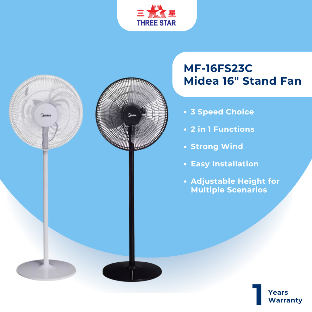 MF-16FS23C Midea 16 Stand Fan | Shopee Malaysia