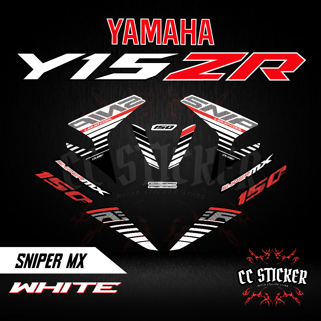 YAMAHA YSUKU / Y15ZR | STICKER STRIPE MOTOR SNIPER MX 150 VERSION BODY ...