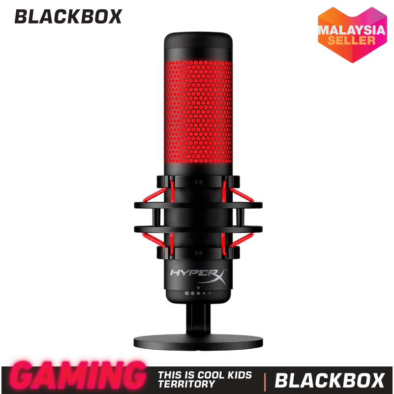 HyperX QuadCast USB Condenser Gaming Microphone AntiVibration Shock