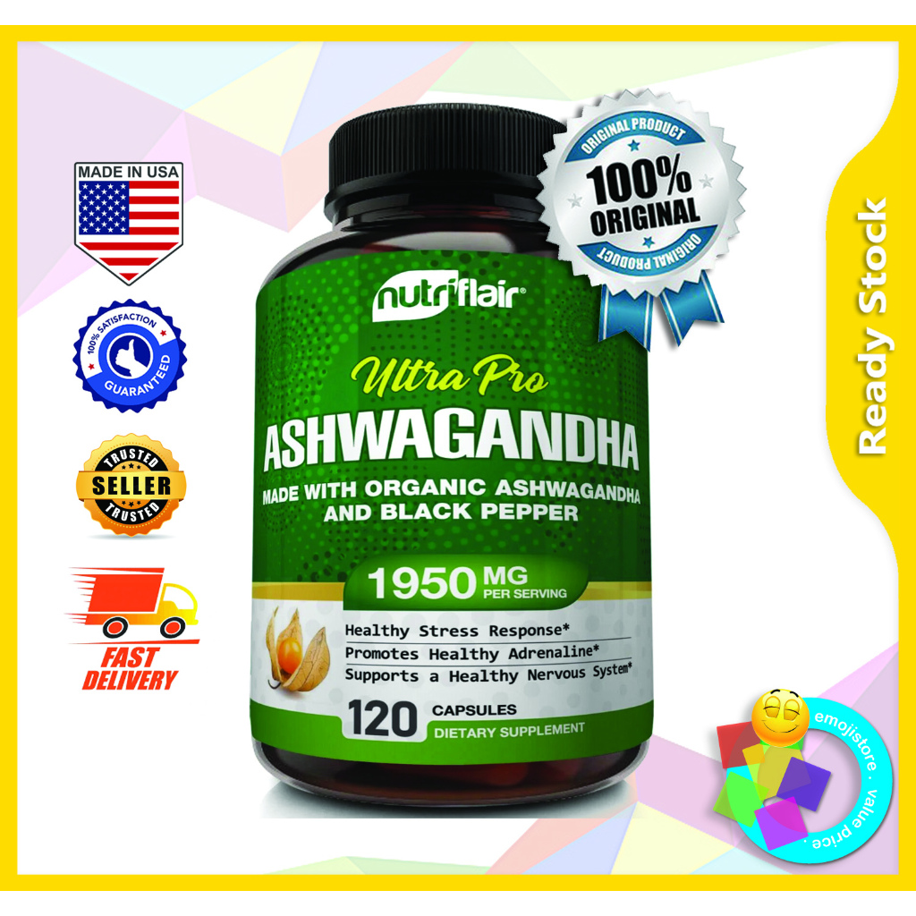 Nature's Plus Herbal Actives Ashwagandha Integratore Alimentare 60 Capsule - Foto 11