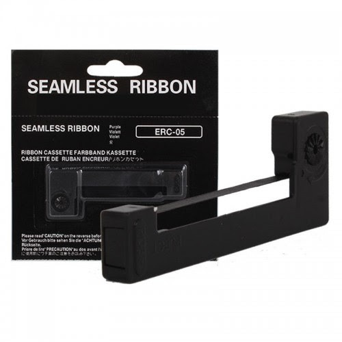 EPSON ERC 05 ERC-05 ERC05 COMPATIBLE RIBBON CARTRIDGE (BLACK/PURPLE ...