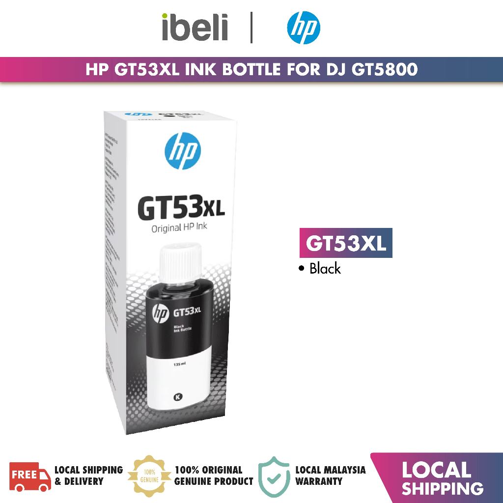 HP GT53XL Ink For DJ GT5800 Series/Ink Tank 300/400 Series/Smart Tank ...