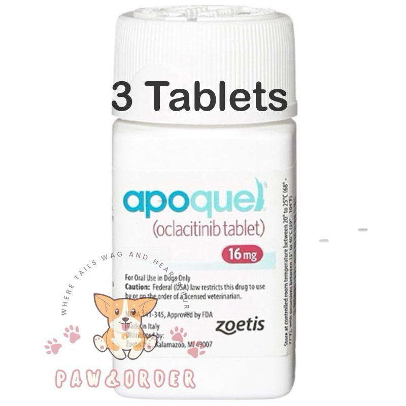 READY STOCK Apoquel for dog Available 16mg Original 3 tablets Shopee Malaysia