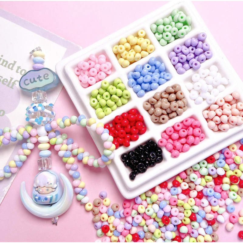 Seed Bead Water Drop 5mm Glass Seed Bead Water Drop | Shopee Malaysia