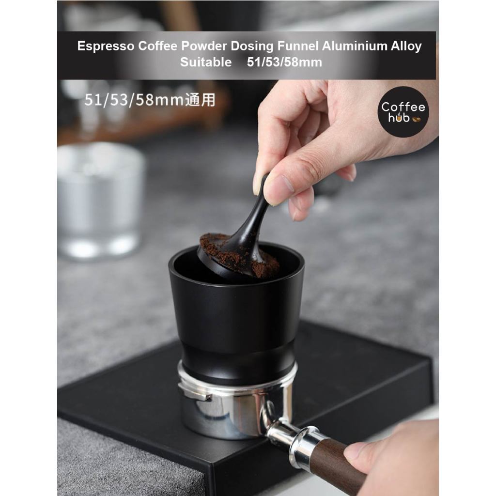 ( Ready Stock ) 51/53/58mm Coffee Dosing Funnel Cup Espresso Machine ...