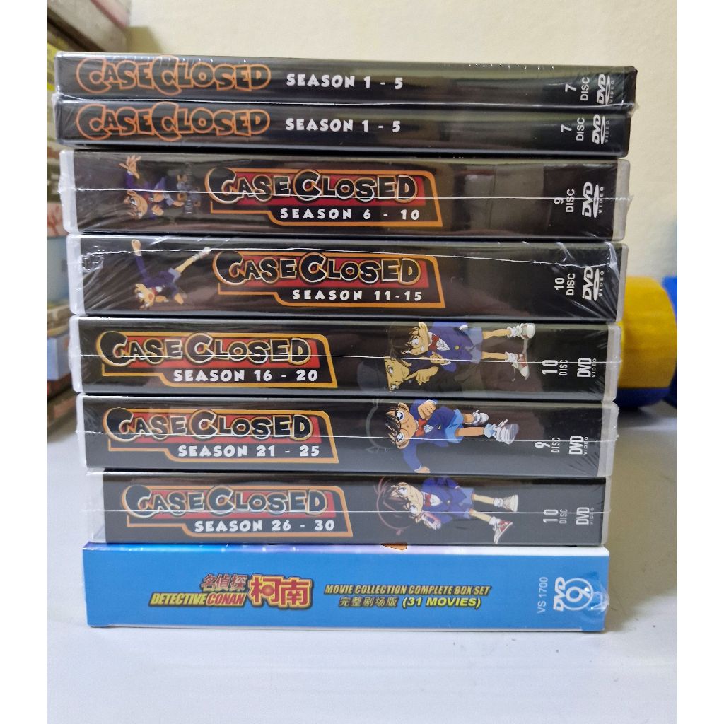 Anime DVD Detective Conan Case Closed Complete Season 1-25 + 24 Movies ...