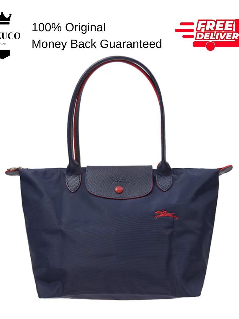 Longchamp blue and red best sale