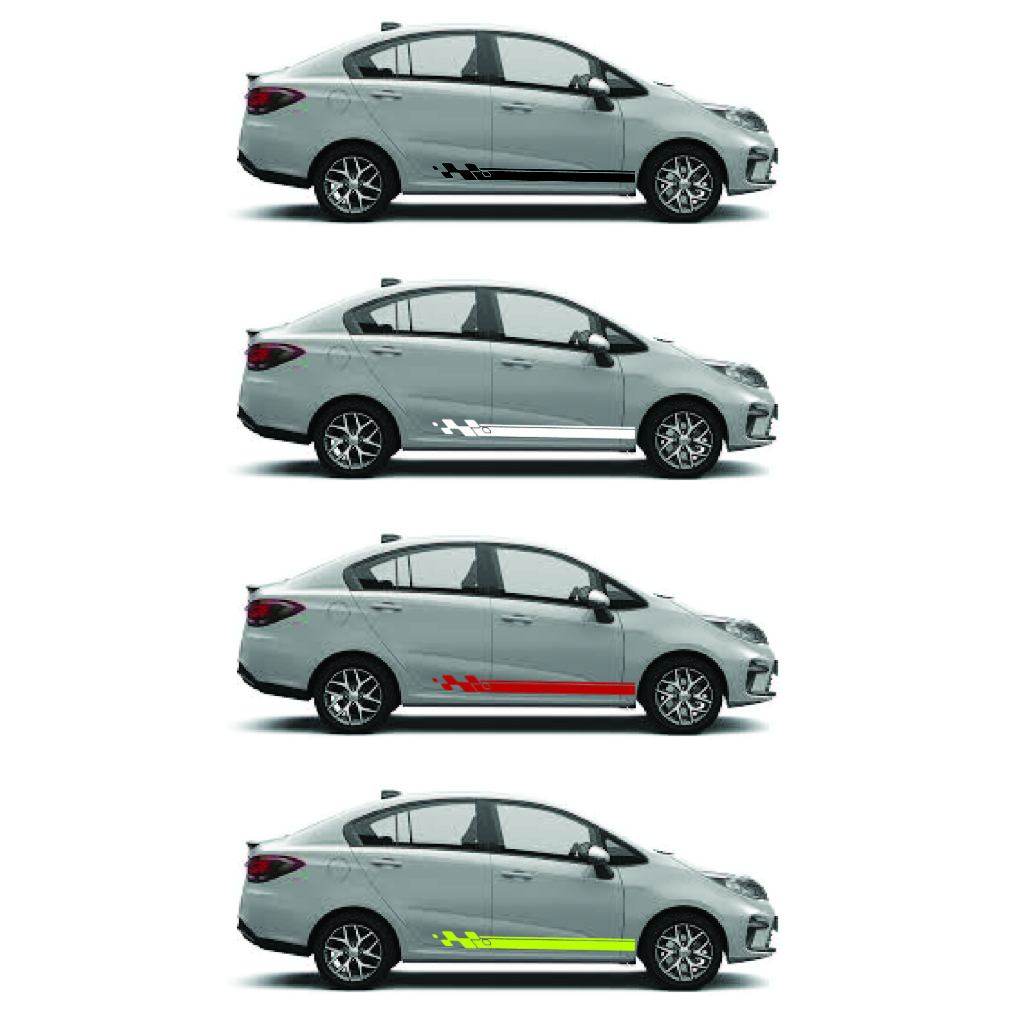 [ready StockRea]Simple Side Body Lining Sticker / Decal Vinyl Lining ...