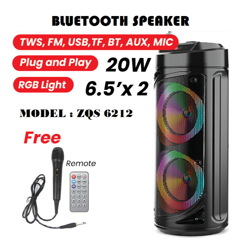 [ZQS4239] Wireless Portable Bluetooth Speaker With Led Light With Mic[4 ...