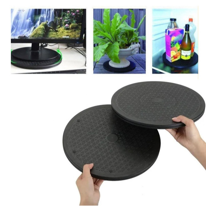 30cm 360 Flexible Round Rotation Swivel Stand Base Heavy Duty TV ...