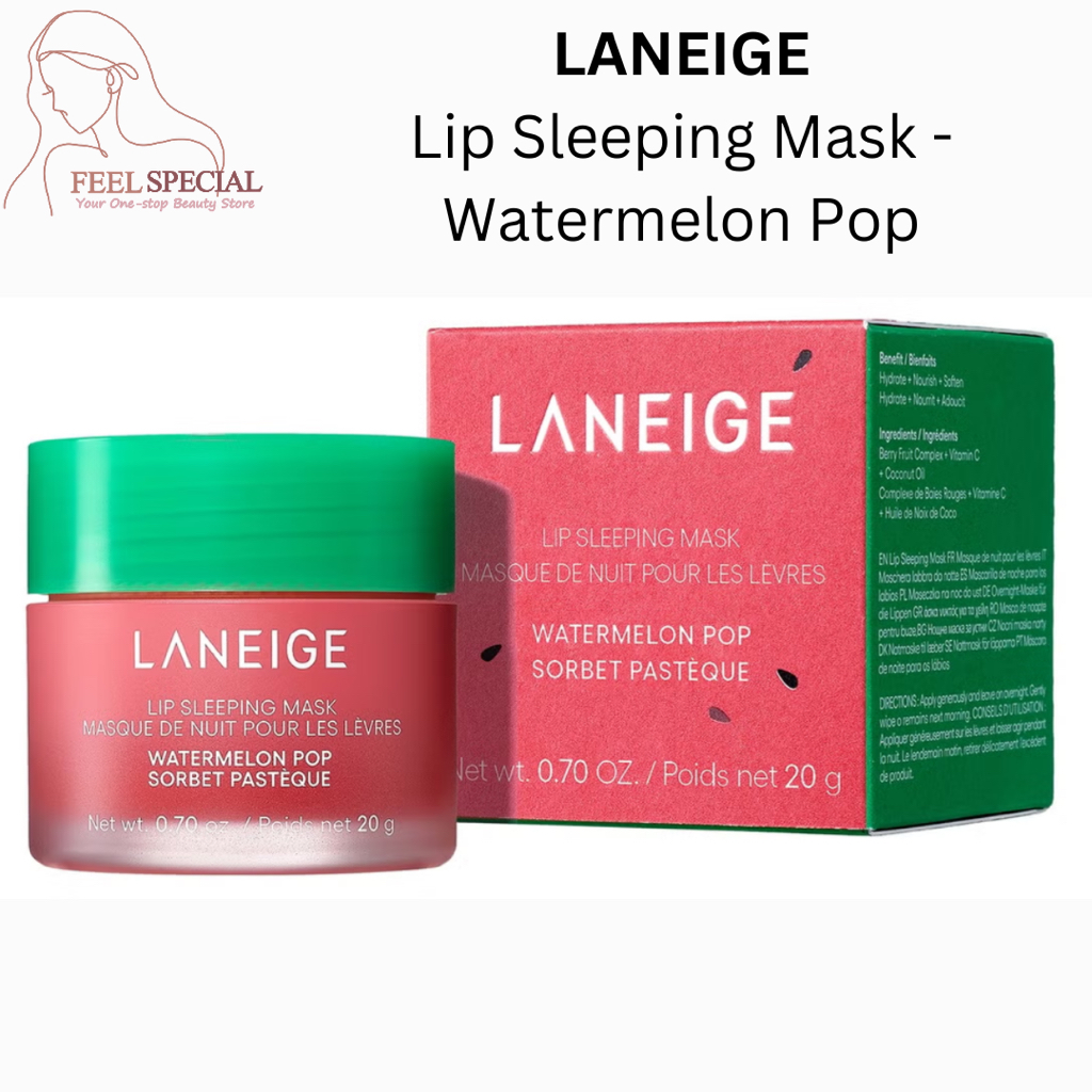 KL READY STOCK 🇬🇧 LANEIGE Lip Sleeping Mask Watermelon Pop / Candy